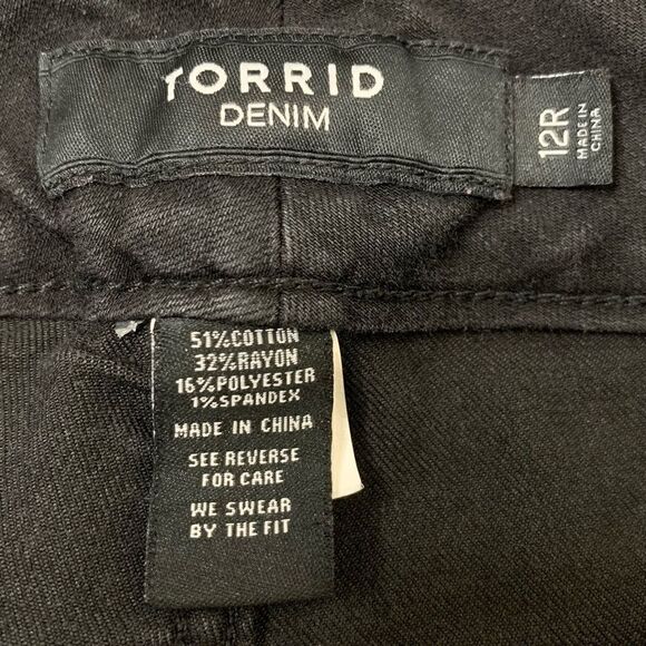 Torrid Denim Black High Rise Skinny Jeggings - Picture 11 of 13